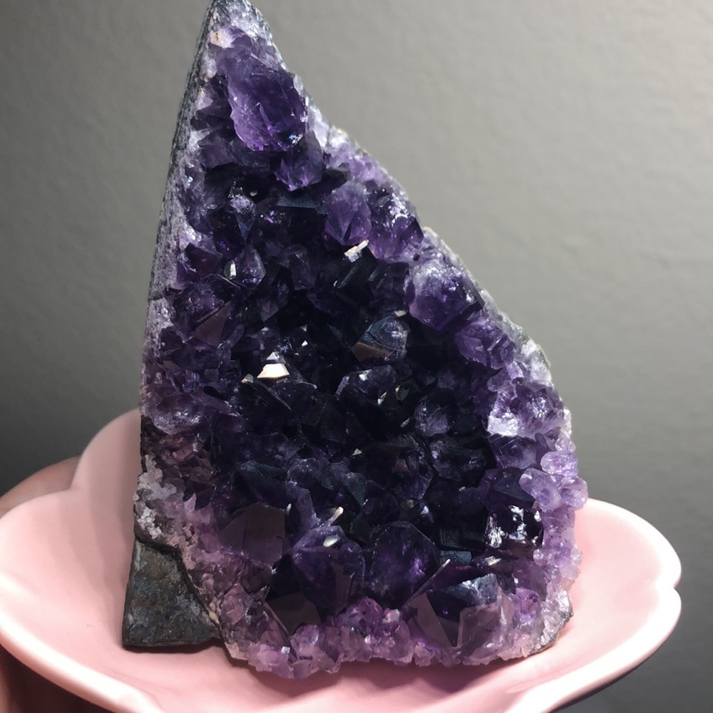 Amethyst Cluster from Uruguay Geode